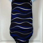 Adidas  Vortex-Back Sport Active Black Blue Training Swimsuit Size 40 EUC #1292 Photo 1