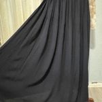 Prómesa Promesa Black Bohemian Maxi Skirt Elastic Waist Flowy Full Length Peasant Small Photo 5