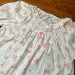 Vintage Miss Elaine Pink floral Nightgown cupids hearts medium nos Photo 1