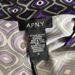 Y2K. VTG. A.P.N.Y RETRO ALL OVER PRINT GRAPHIC‎ DRESS SMALL. Purple Photo 6