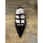 Steve Madden Shatter Pointed-Toe Mule Flats Black Size 9.5 Mary Jane Whimsy Goth Photo 2