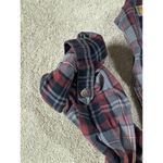 Carhartt Women's Size (M 8-10) Navy & Red Flannel Button Up Casual Work EUC Photo 5