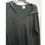 CAbi #3870 Women's Black Fireside Deep Forest Sweatshirt Hoodie Size Medium Photo 4