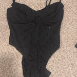 Edikted  Bodysuit Cut-Out Black Photo 0