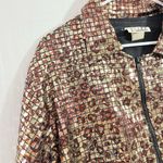 Vintage Guide Leopard Print Sequin Jacket One Size Y2K Gyaru Grunge Hippie Gray Photo 9