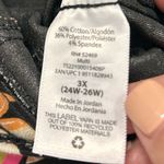 Terra & Sky NEW Tropical Mid Rise Jegging in Black size 3X by Photo 5