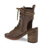 Free People Brown Open Toe Leather Booties City of Lights Size EU 40 NEW w/o Box Photo 3