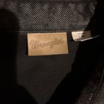 Wrangler Vintage  Western Vest Women XL Black Studded Button Front Cowboy Photo 2