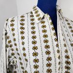 US Expedition Sunflower Print Button Down Shirt Gold Photo 2