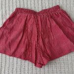 Francesca's Red Striped Linen Shorts  Photo 2