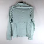 prAna Ice Flow Half Zip Pullover Thumbholes Zip Pocket Frost Blue XS Photo 5