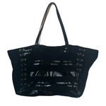 Victoria's Secret Victoria’s Secret Black Ziip Up Weekender Tote Photo 0