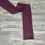 Gap  High Rise Stride Wide Leg Burgundy Jeans Women's A23 Photo 5