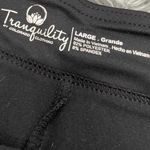 Tranquility Black and White Shadow Flowers Skort Size Large Photo 4