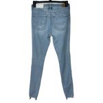 American Eagle  SZ 8 X-Long Super Hi-Rise Jegging Jeans Distressed Stretch Zip Photo 5