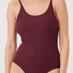 Outdoor Voices Burgundy Shiraz Rib Leotard Photo 0