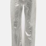 NWOT ROTATE Silver Straight Leg Jeans Size 25 Photo 0