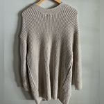 Birch NY Taupe Metallic Knit Open Front Cardigan Sweater Size M Tan Size M Photo 7