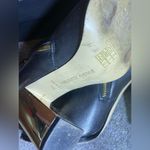 Saks 5th Avenue $200 Saks Fifth Avenue Hallie Black Grainy Leather Boots With Box ( 7.5 ) Photo 1