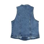 Wild Fable Denim Moto Vest Mock Neck Medium Wash  Sz XS NWT Fall Moto Biker Photo 1