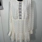 Love X Design Rina Long Sleeve Dotted Chiffon Lace Trim Dress Size Mediu… Size M Photo 4
