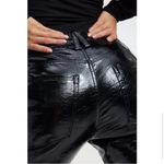 Good American ‎ Good Classic Bootcut Faux Leather Pants Black 6 / 28 Photo 2