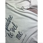 Topshop  Tee & Cake Off White Graphic “Your Place or Mine” Sweatshirt Size 8 Photo 4