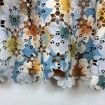 Elliatt NWT Dandelion Lace Cut Out Mini Dress in Blue Multi Size Small Photo 3