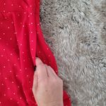 Arizona Jeans Arizona Jean Co Puff Shoulder Polka Dot Cocktail Dress Red Size Medium Photo 5