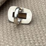 LG TIGERS EYE GEMSTONE RING STERLING SILVER OVERLAY 925 Size 8 Photo 8