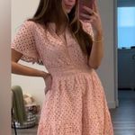 Anthropologie  The Somerset Eyelet Edition Mini Dress Tiered Pink Photo 6