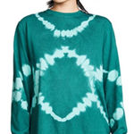 Proenza Schouler  White Label Tie Dye T-Shirt in Emerald/ Mint Bleach Diamond Photo 0