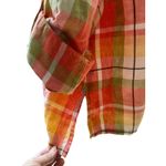 Jones New York Colorful Plaid Button Down Shirt Long Sleeve Casual Top Photo 3