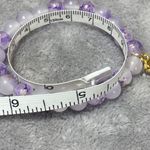 3pack Bff‎ Beaded Bracelets Pink Blue Purple Glass Stretchy Gift Handmade Photo 6