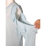 Libby Edelman NEW  Womens XL Blue Swiss Dot Blouse Cold Sholder Summer top Boho Photo 12