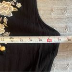 Maurice's Women’s Black Romper with Floral Embroidery Sz M Photo 6