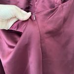 Jason Wu NWT Satin Halter Neck Slip Midi Sheath Dress Burgundy Medium Photo 5