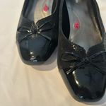 Ros Hommerson Tawnie Lizard Black Patent Low Heel with Bow Size 8.5W Photo 2