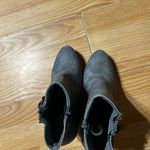 Dusty light blue Gray Ankle Booties with Zipper Detail ladies 6.5 Photo 11