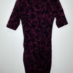 Anthropologie MAEVE Elron Ruched Lace Dress Burgundy Size 2 Square Neck NWT Photo 4