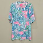 Lilly Pulitzer DELANCEY Dress Sink or Swim Pink Blue White Coral Sz XS Lileeze Photo 1