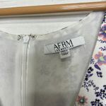 AFRM Revolve Sean Floral Long Sleeve Cutout Mini Dress Plus Size 2XL White Photo 4