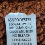 Umgee  Long Sleeve Mini Brown Sweater Dress Size Large NWT Photo 6