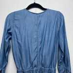 Ann Taylor LOFT Chambray Beach Coquette Minimalist Feminine Womens Romper Sz 0P Blue Photo 7