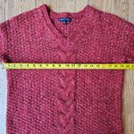 Adrienne Vittadini  V-Neck Red Sweater Size M Photo 2