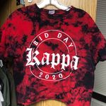 Gildan Kappa Kappa Gamma bid day cropped tye dye shirt Photo 0