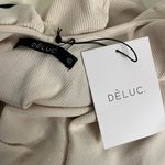 NWT SEROV KNIT BODYSUIT OFF WHITE & BLACK TRIM large Photo 5