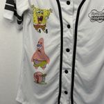 Nickelodeon Ladies Spongebob Squarepants Baseball Jersey Size Medium Mesh Jersey Photo 2