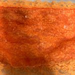 PINK - Victoria's Secret Victoria's Secret PINK Sequin Lace Orange Bandeau Unpadded Strapless Bra Size L Photo 1