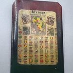 Flags of Africa Vintage Wooden Pin Brooch Brown Photo 0